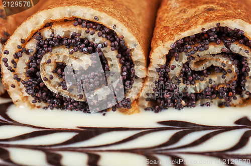 Image of Pancakes with poppy seeds