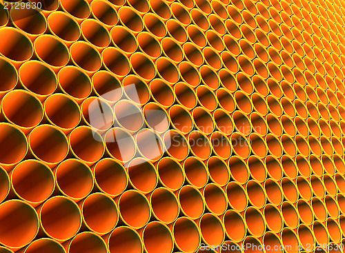 Image of hollow pipes