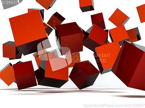 Image of red cubes