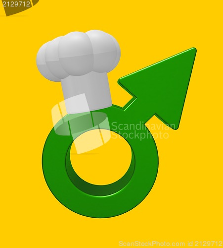 Image of cooking male symbol