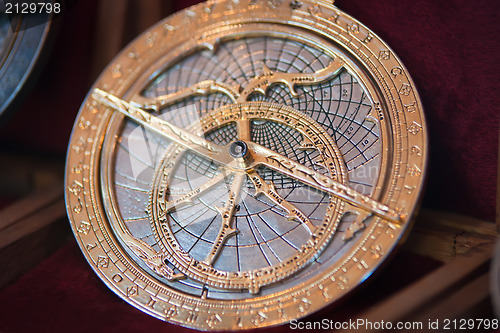 Image of old astronomical pocket clock