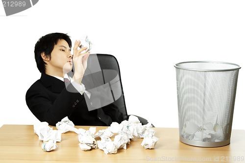 Image of Stressed businessman