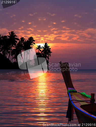 Image of Beautiful sunrise in Rawai Phuket