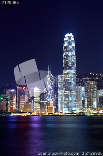 Image of Hong Kong city at night