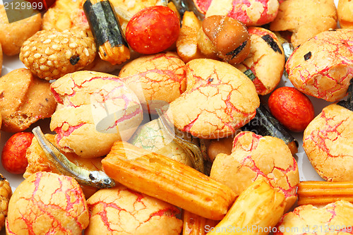 Image of Japanese traditional snack,rice cracker