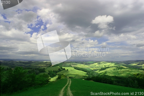 Image of Tuscany- sunshine in valley