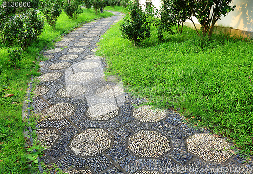 Image of path in park