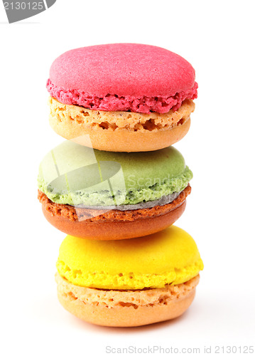 Image of Colorful Macaron in close up