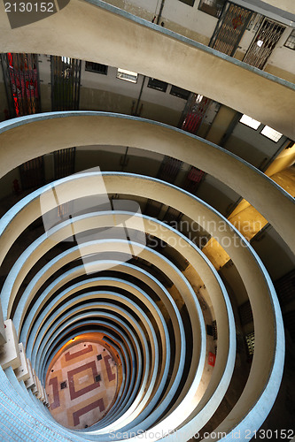 Image of Hong Kong public housing apartment block 