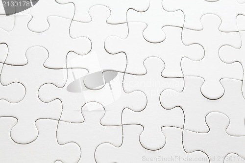 Image of white jigsaw puzzle
