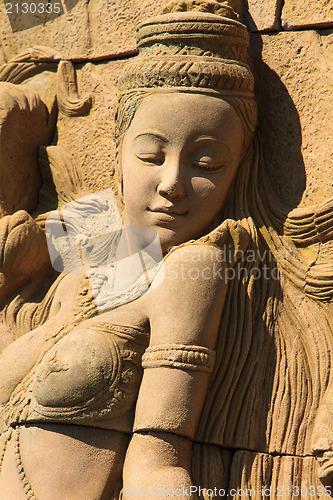 Image of A Golden Kinnari statue