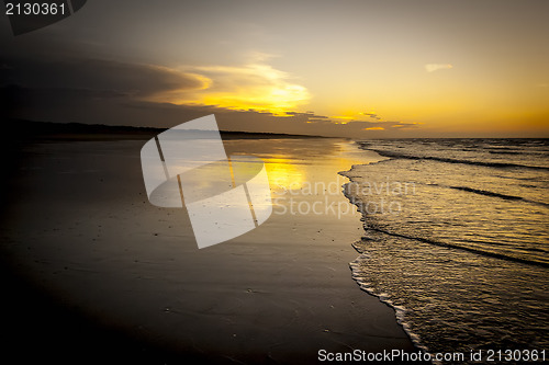 Image of beach sunset