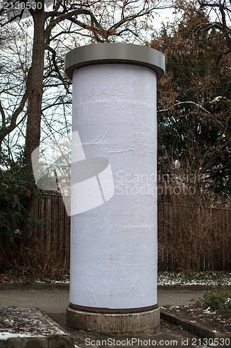 Image of Blank advertising column