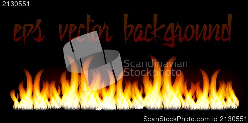 Image of Burn flame fire vector background