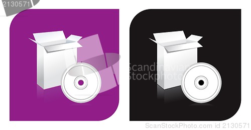 Image of Vector blank cd box