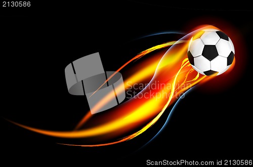 Image of Soccer Ball on Fire