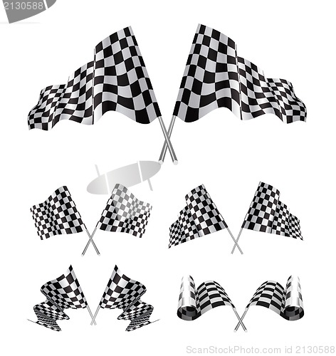 Image of Checkered Flags set