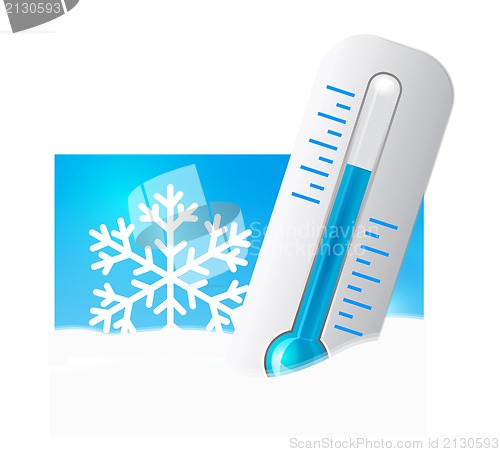 Image of Thermometer in the snow