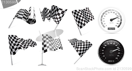 Image of Checkered Flags set