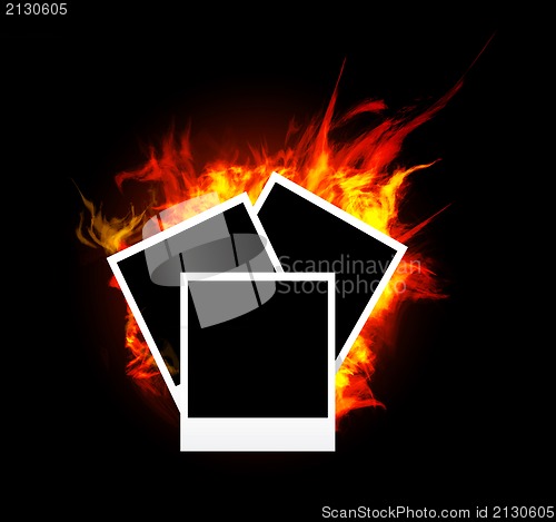 Image of Burning photo frame