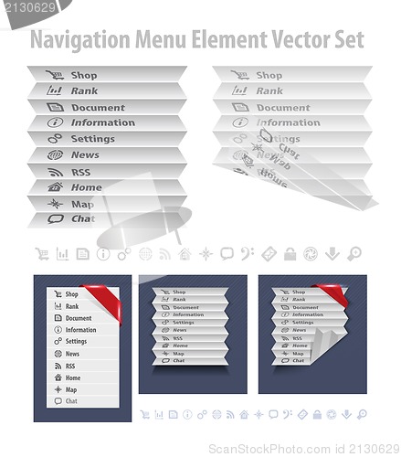 Image of Folded navigation menu