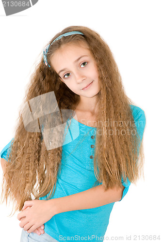 Image of Girl in the blue blouse