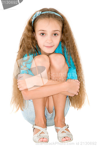 Image of Girl in the blue blouse