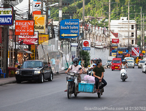 Image of Thailand. Street in Patong. Editorial only.