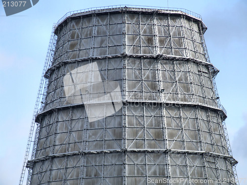 Image of Cooling tower of a big plant