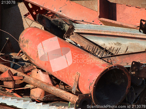 Image of Old industrial metal junk