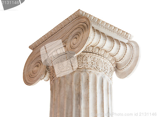 Image of Classical Column Capital on white