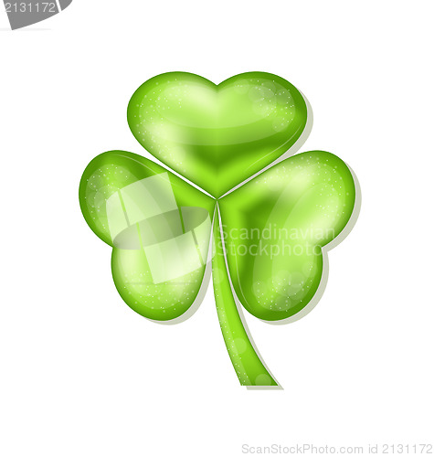 Image of Shamrock isolated for Saint Patrick day