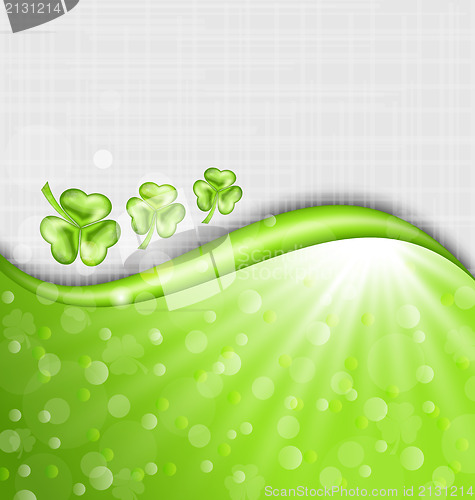 Image of St. Patrick Day background with trefoil 