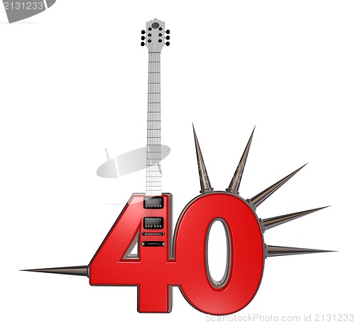 Image of number forty guitar