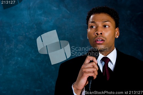 Image of Businessman - Speech time