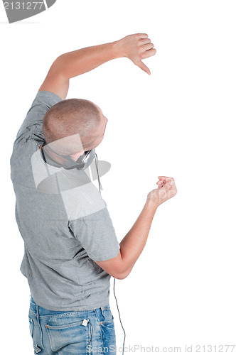 Image of Dancing man with headphones