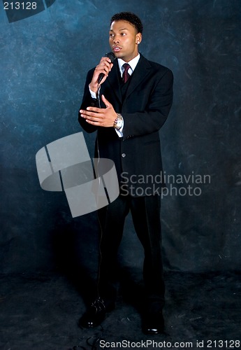 Image of Businessman - Speech time