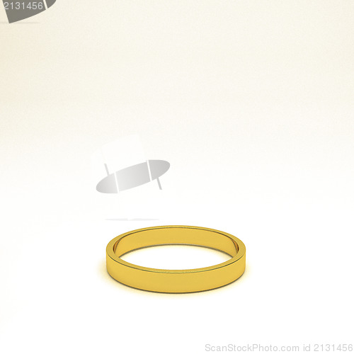 Image of isolated gold ring