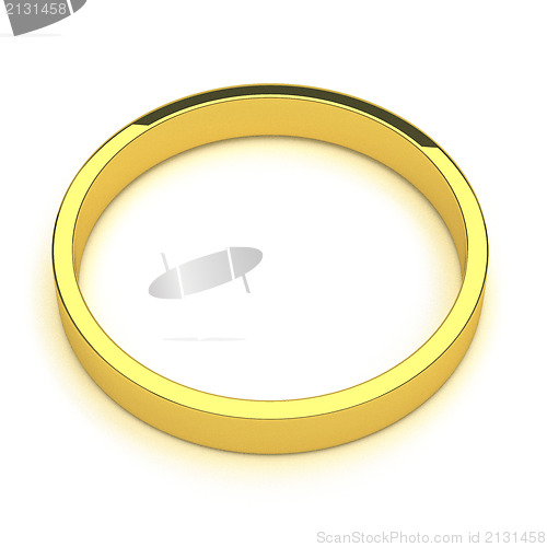 Image of isolated gold ring