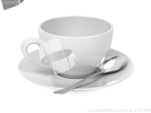 Image of Cup with Spoon and Saucer.