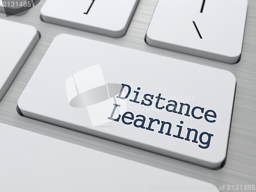 Image of Distance Learning Button.