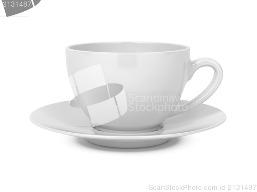 Image of Coffee Cup Isolated on White.