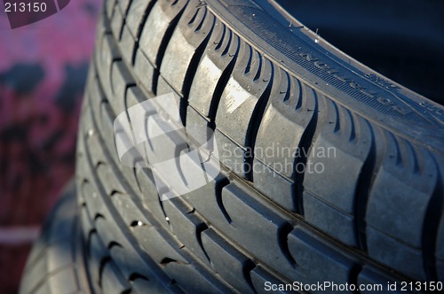 Image of Closeup on tire