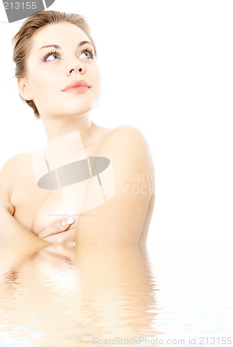 Image of clean lady in water #2