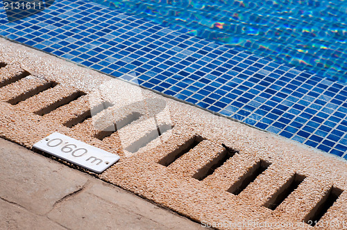 Image of Pool and depth indicator