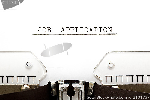 Image of Job Application Typewriter