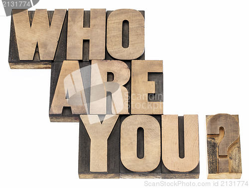 Image of Who are you question