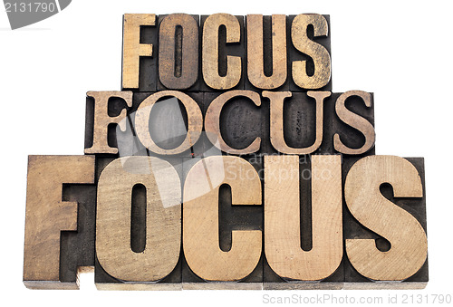 Image of focus word abstract