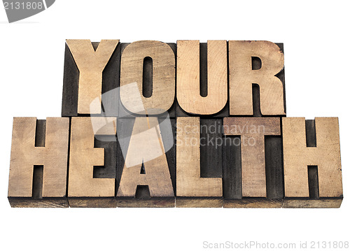 Image of wour health in wood type