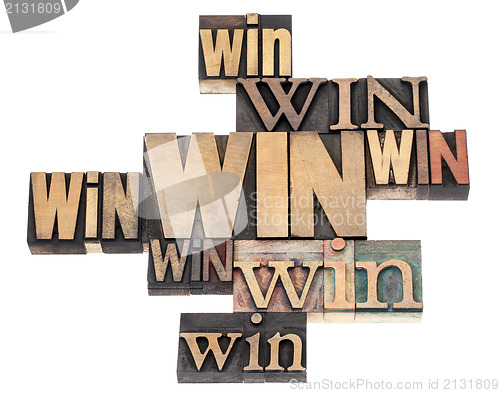 Image of win word abstract